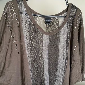 Daytrip see through top of with rhinestones